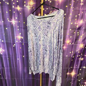 JENNERATION - Snake Print Purple Pullover - Purple - XL -